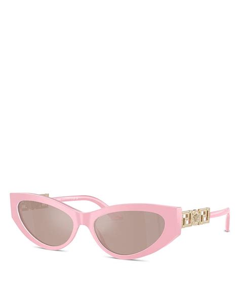 Versace Bright Greca 56mm Gradient Cat Eye Sunglasses.